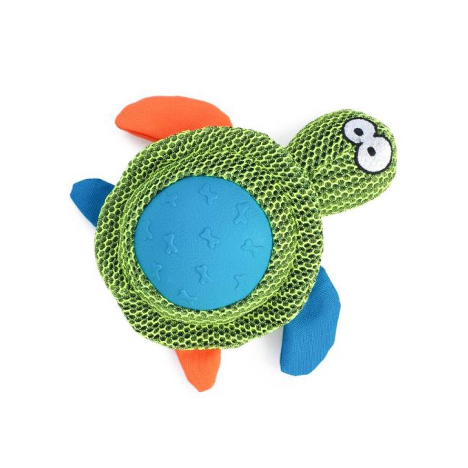 Smart Garden Fabric Turtle Tortoise Dog Chew Toy with Built in Squeaker