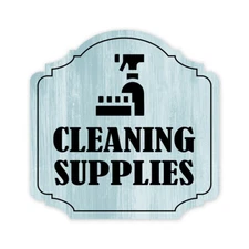 Heritage Plus Cleaning Supplies Wall or Door Sign | Business Workplace Signage