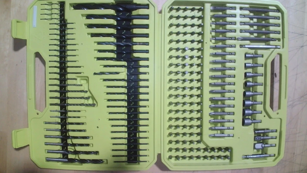 Ryobi drill and driver on sale bit set