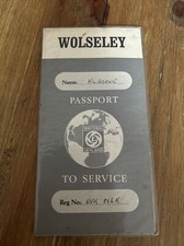 Original Wolseley Passport To Service Booklet - AKD7747 - 1971
