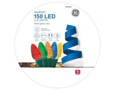 GE StayBright 150 LED C5 Multicolor Faceted Lights on Reel New