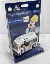 Disney Parks Die Cast Vehicle Transportation Resort Bus Mickey Mouse  Goofy NEW