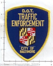 Maryland - Baltimore MD Traffic Enforcement Police Dept Patch