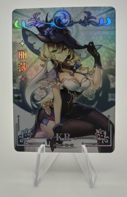 Lisa Genshin Impact KR GS1M03-KR-02 Manga Holo Foil Card Goddess Waifu Karte