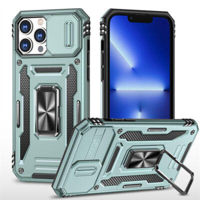 For iPhone 17 Pro Max 16 15 13 12 11 XR 7 Magnetic Ring Stand Rugged Phone Case