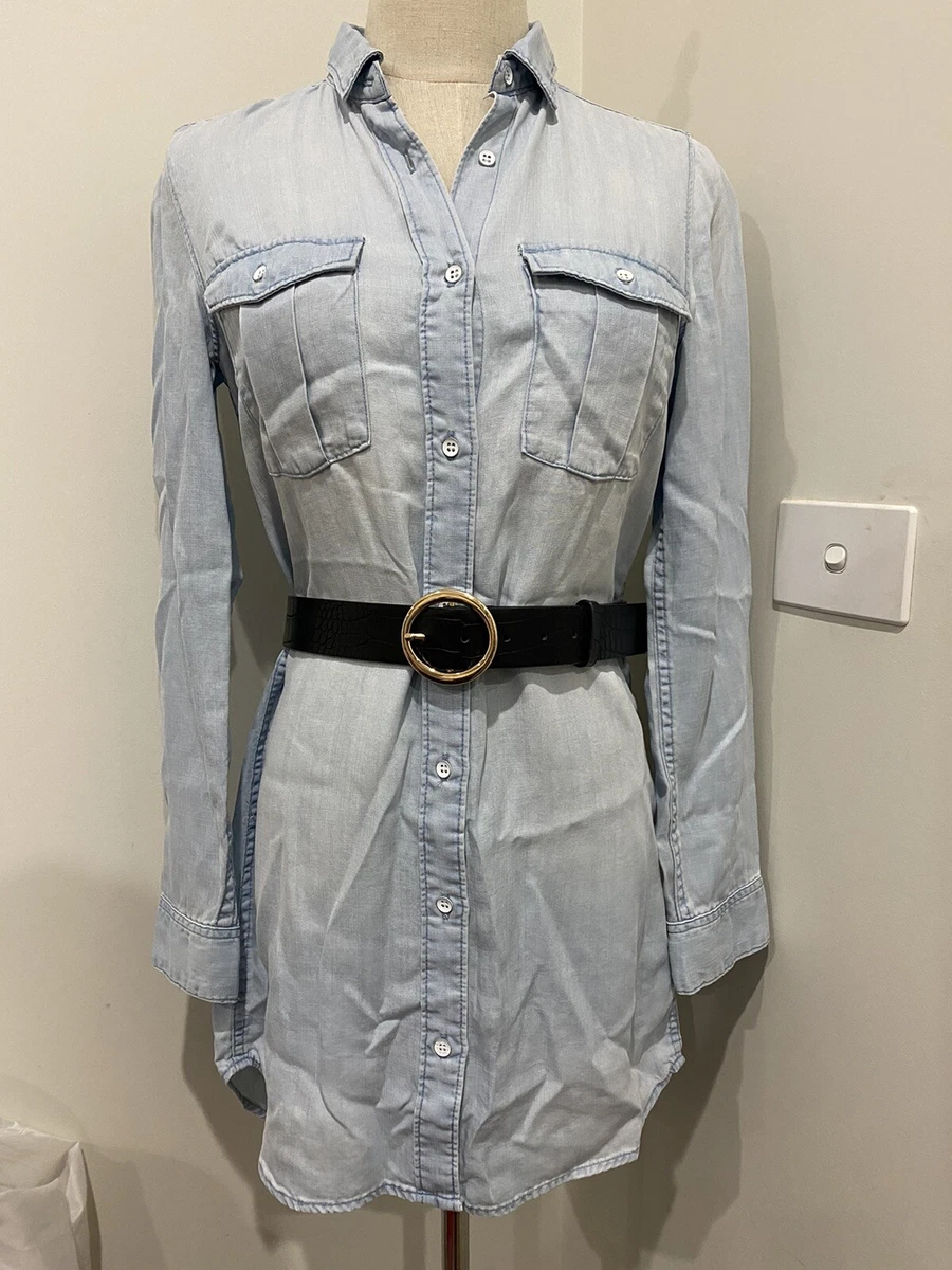 H&m denim shop shirt dress