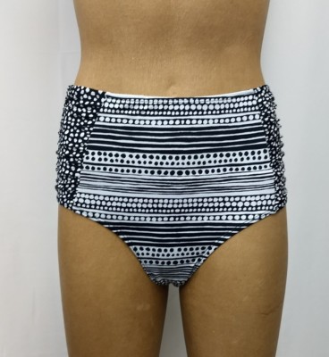 Size 8 High Waist Bikini Briefs Swimsuit Bottoms Jones New York Retail $60   BP