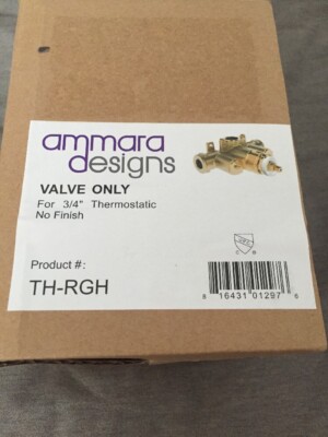 Ammara designs th-rgh rough valve for 3/4in thermostat. NEW