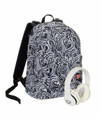 Cuffie wireless 2 zaini in 1 REVERSIBILE MAZE BOY Zaino SEVEN THE DOUBLE Grigio Fantasia Cuffie wireless 2 zaini in 1 REVERSIBILE MAZE BOY Zaino SEVEN THE DOUBLE Grigio Fantasia
