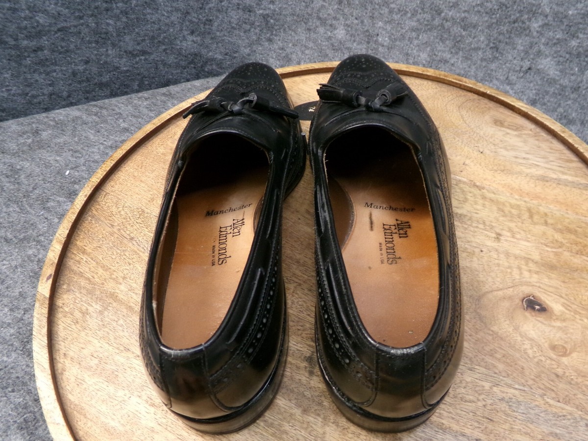 Allen Edmonds Manchester Vintage Loafers Tassel Black Leather Men\'s Size 9.5 B Allen Edmonds Mansfield Black Leather Tassel | Mercari main image 3