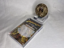 Indiana Jones, RA Headpiece, Gold, Metal, Red Jewels, Easel, Plaque, Stand