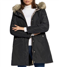 Basler Women's Reversible Puffer Coat Black Size 18