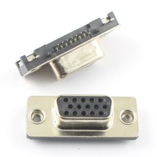 1Pcs Tyco D-SUB 15 Pin Female Right Angle PCB Connector Adapter DB15F 05035