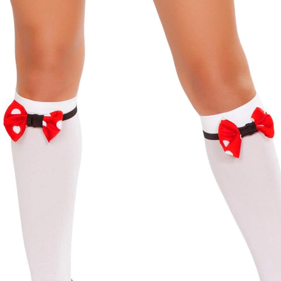 Red Polka Dot Bows for Stockings Toppers Costume Minnie Mouse 4070B - Image 3 of 4