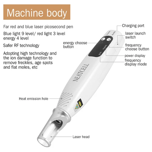 NEW Portable Blue Light Neatcell Skin Pen | Mini Skin Care Machine Beauty Device - Picture 4 of 13