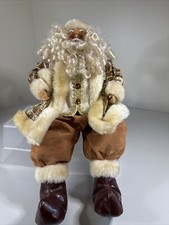 Gold Santa Figure Shelf Sitter 16  tall