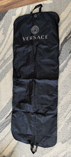 Versace Black Garment Bag For Dress Coats 66” X 23,5” Foldable 