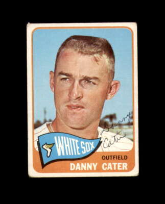 Danny Cater Signed 1965 Topps Chicago White Sox Autograph