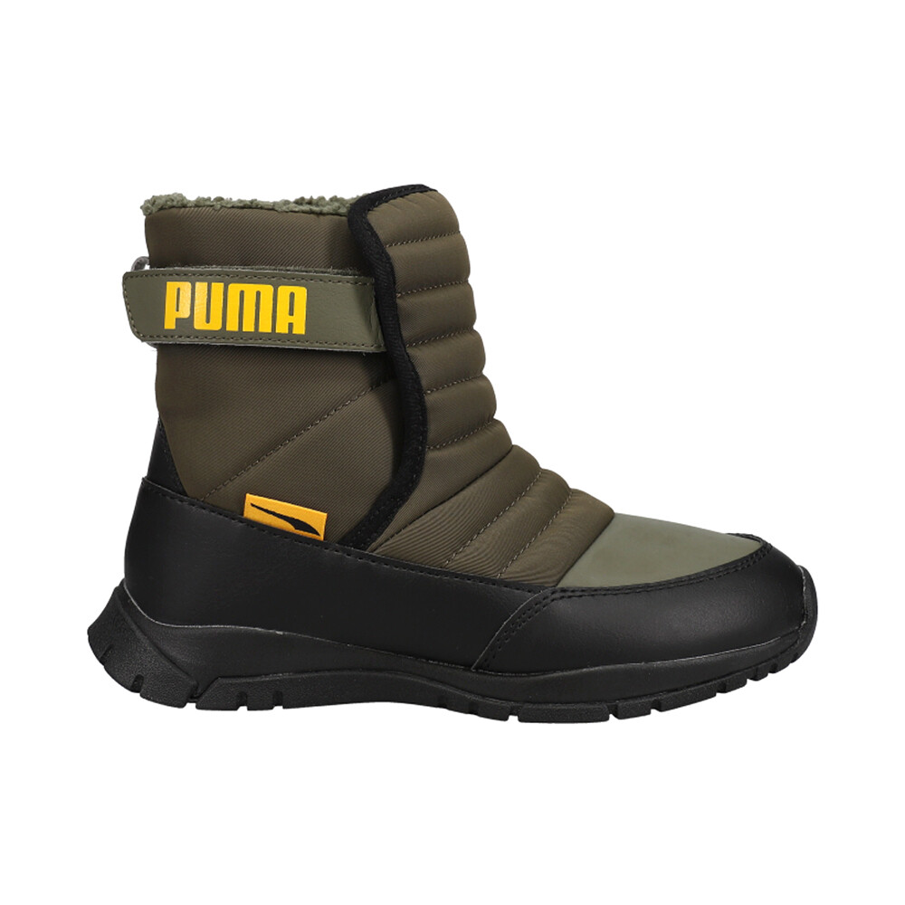 Повседневные ботинки Puma Nieve Winter Snow Youth для мальчиков зеленого цвета 380745-02