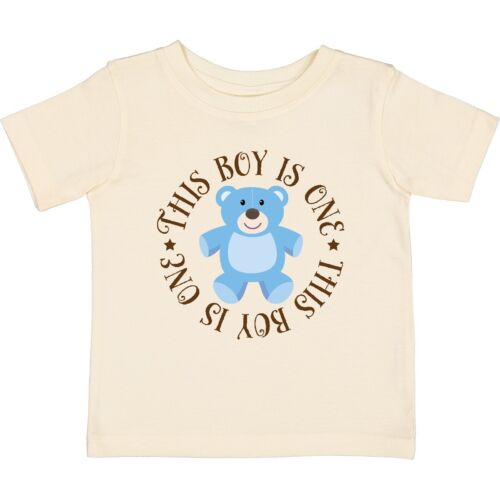 Inktastic 1st Birthday Boys Teddy Bear Baby T-Shirt First One Year Old 1 This Is