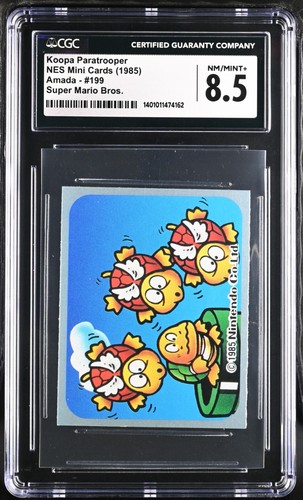 CGC 8.5 Amada NES Mini Cards #199 Super MARIO BROS Koopa Troopa POP 1 Nintendo