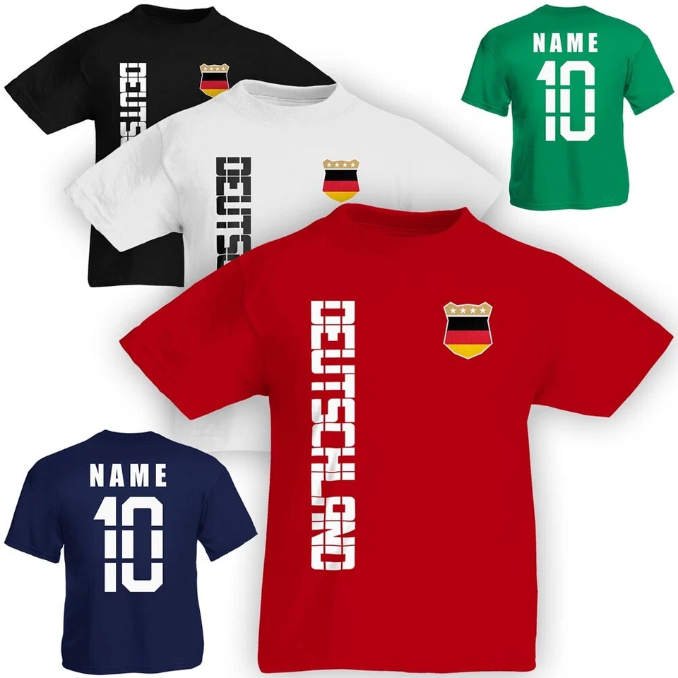 Kinder T-Shirt Trikot Deutschland inkl. Name & Nummer Mini WM 2018 - Bild 1 von 1
