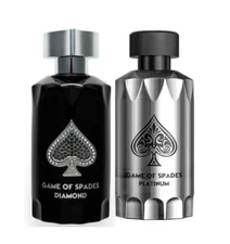 Jo Milano Game of Spades Platinum + Diamond Parfum Spray Set – Unisex Fragrance