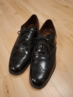 BARKER OF EARLS BARTON SCHUHE Gr. 10 1/2 SCHWARZ ECHTLEDER LUXUS