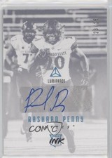 2018 Panini Luminance Rookie Ink Platinum Blue /25 Rashaad Penny Auto 0c2