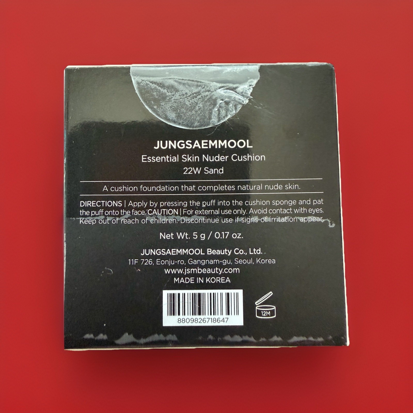 JUNGSAEMMOOL Essential Nuder Cushion    22W Sand    Lightweight Foundation thumbnail 5