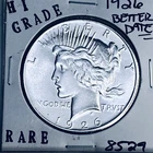 1926 P PEACE SILVER DOLLAR HI GRADE GENUINE U.S. MINT RARE COIN 8529