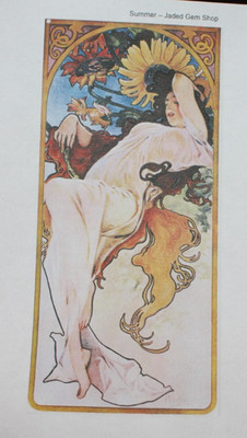 Jaded Gem Shop Diamond Art Kit New in Package SUMMER by Alphonse Mucha
