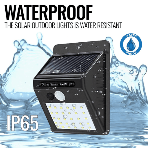 Motion Sensor Light Outdoor Solar Powered Security Lights 30 LED Wireless Flood - Picture 3 of 6