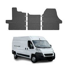 OMAC Gummi Fußmatten für Peugeot Boxer 2006-2011 Automatten Gummi TPE Schwarz 3x