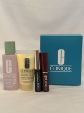 Clinique 4 Pc Gift Set Clarifying Lotion DDM Lotion Almost Lipstick Mascara NIB
