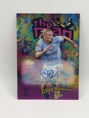 Erling Haaland 2023 Topps Finest The Man Auto /100 #FTM-1