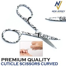Finger Toe Nail Scissors Cuticle Clipper Curved Manicure Cutter German Grade