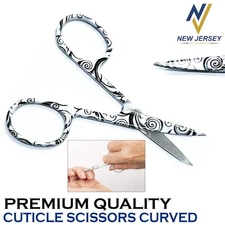 Finger Toe Nail Scissors Cuticle Clipper Curved Manicure Cutter German Grade