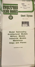Evergreen Scale Models #9080 Plain, White Styrene Sheet, .080" Thick, pkg. 1