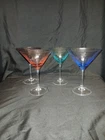 Vintage Marquis By Waterford Polka Dot Martini Glasses Set Of 4 In Box