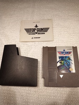 Top Gun NES tested/works with instructions and dust sleeve 