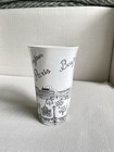 222 Fifth Bonjour Paris Fine China Latte Porcelain Mug Black White 16oz 6.5” EUC — photo 4