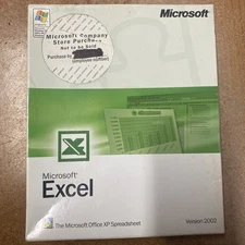 Microsoft Excel 2002  for Windows '98, 2000 Pro, NT Workstation 4.0