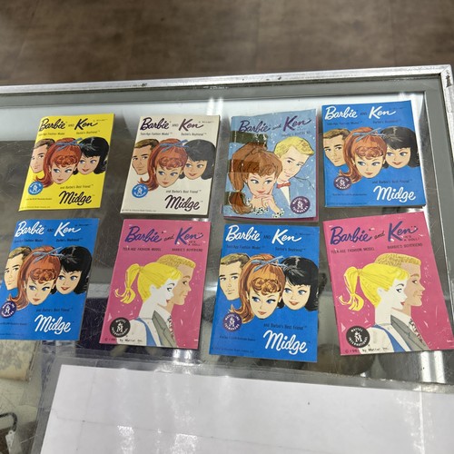 Vintage 1960s Mattel Barbie & Ken Midge Fashion Booklets Lot Of 8 USED