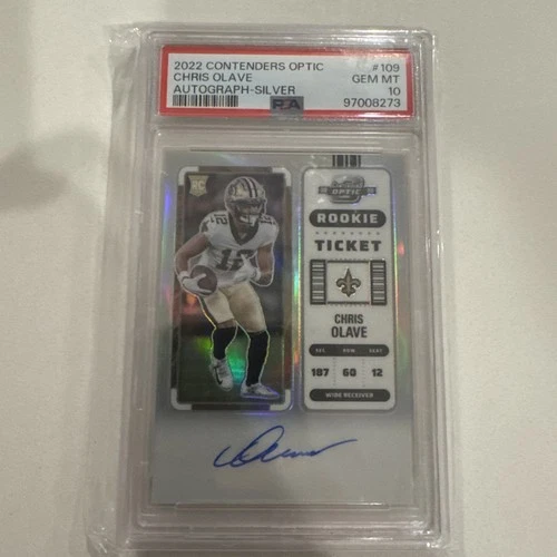 2022 Panini Prizm Chris Olave PSA 10