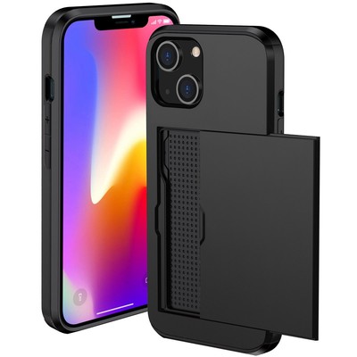 imoshion Backcover mit Kartenfach Apple iPhone 13 - Schwarz