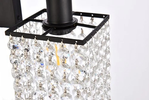 Elegant Lighting LD7008 Phineas 2 Light 18"W Bathroom Vanity - Black - Picture 6 of 12