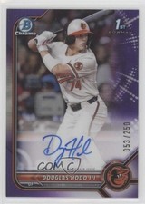 2022 Bowman Draft Chrome Pick Purple Refractor 53/250 Douglas Hodo III Auto 0xi8
