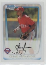 2011 Bowman Chrome Prospects Refractor 350/500 Cesar Hernandez #BCP122 2d7
