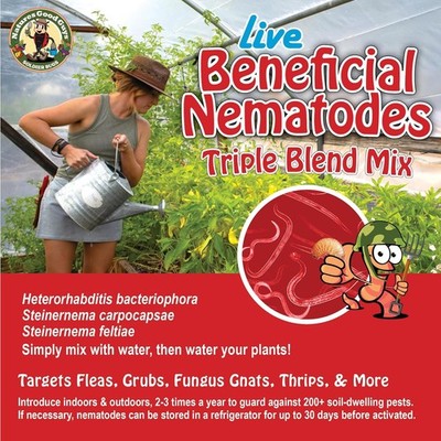 Live Beneficial Nematodes Hb+Sc+Sf - Kills over 200 Different Species of Soil Dw